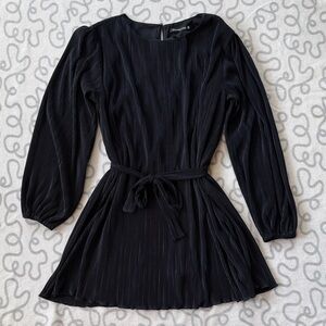 Abercrombie & Fitch Satin Plisse Easy Mini Dres